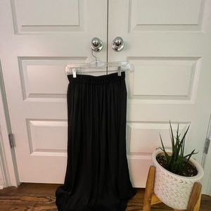 Loft Satin Midi Skirt